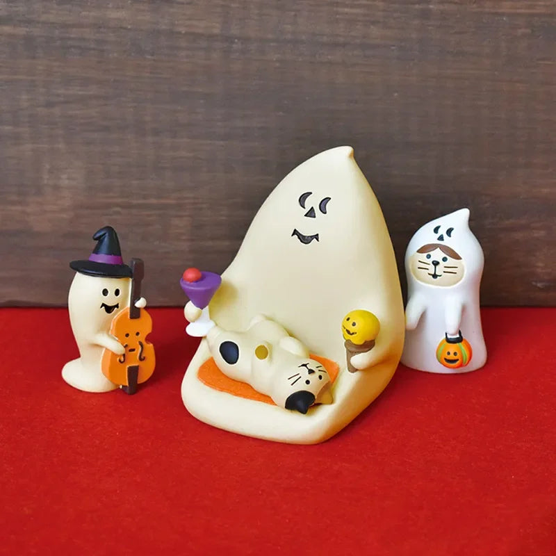 Scene Decoration Zakka Halloween Decoration Japan Desktop Decoration Miniature Figurines Bookshelf Decor Collectible Gifts