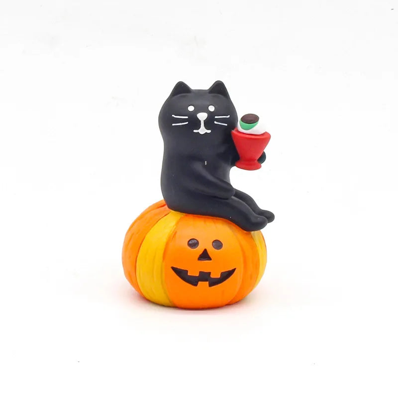 Scene Decoration Zakka Halloween Decoration Japan Desktop Decoration Miniature Figurines Bookshelf Decor Collectible Gifts